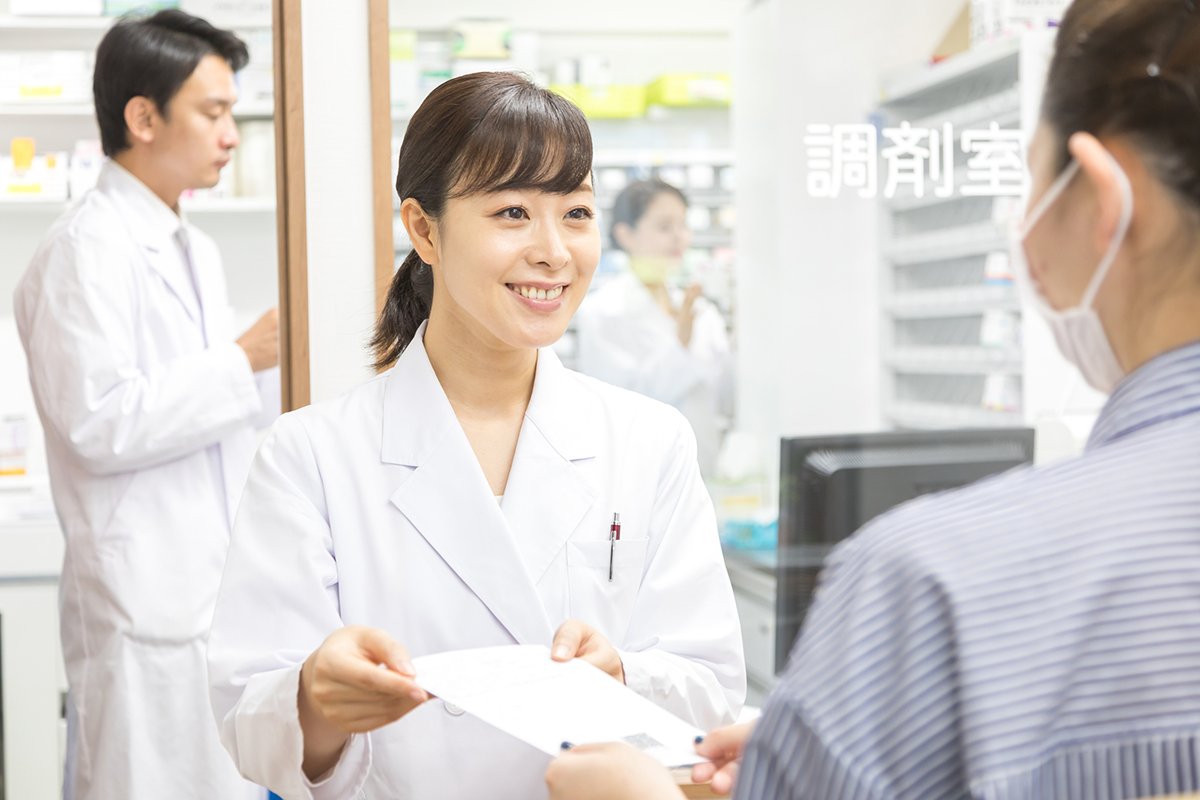 薬局勤務の薬剤師が増加している