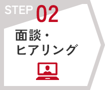 STEP02　面談・ヒアリング