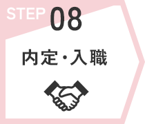STEP08　内定・入職