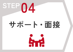 STEP04　サポート・面談