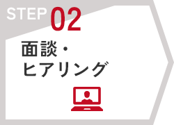 STEP02 面談・ヒアリング