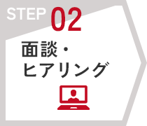STEP02 面談・ヒアリング