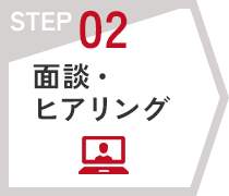 STEP02　面談・ヒアリング