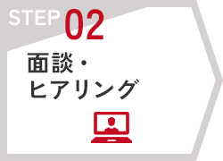 STEP02 面談・ヒアリング