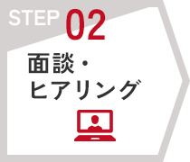 STEP02 面談・ヒアリング